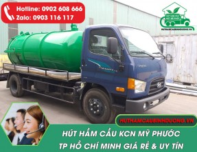 Dịch vụ hút hầm cầu tại KCN Mỹ Phước chất lượng, giá rẻ, sạch sẽ