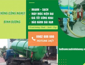 Thông cống nghẹt Bình Dương cam kết giá rẻ, bảo hành dài hạn