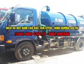 Dịch vụ hút hầm cầu Bắc Tân Uyên GIÁ RẺ ☎️ Gọi ngay 0902 608 666
