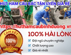 Hút hầm cầu huyện Bắc Tân Uyên giá cả hợp lý ✔️ cam kết hút bao sạch