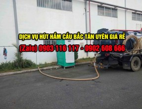 Dịch vụ hút hầm cầu Bắc Tân Uyên giá rẻ đảm bảo sạch sẽ 