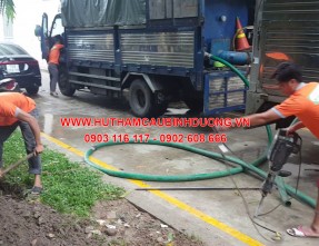 Dịch vụ thông cống nghẹt, nạo vét hố ga uy tín giá rẻ nhanh chóng tại Bến Cát