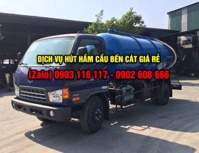 Hút hầm cầu Bến Cát sạch sẽ, nhanh gọn, phục vụ 24/7