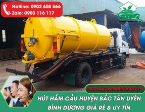 Hút hầm cầu tại Bắc Tân Uyên giá rẻ ✅ [Uy Tín, Triệt Để]