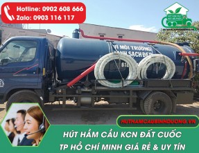Hút Hầm Cầu KCN Đất Cuốc Giá Rẻ Trọn Gói ❤️ [Phục vụ 24/24]