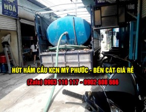 Hút hầm cầu khu công nghiệp Mỹ Phước giá rẻ uy tín, bảo hành lâu dài