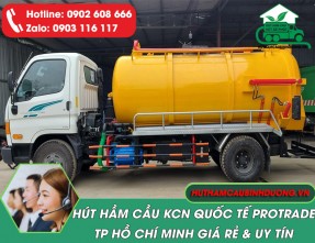 Hút Hầm Cầu KCN Quốc Tế Protrade Giá Tốt, Không Đục Phá, 24/24