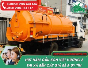 Hút Hầm Cầu KCN Việt Hương 2 Giá Rẻ - Phục Vụ Nhanh - Đảm Bảo Sạch Sẽ