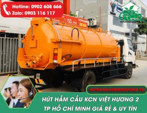 Hút Hầm Cầu KCN Việt Hương 2 Giá Tốt, Phục Vụ Tận Nơi, 24/24