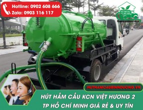 Hút hầm cầu KCN Việt Hương 2 – Nhanh chóng, giá rẻ, sạch 100%