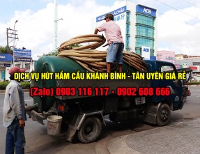 Hút hầm cầu Phường Khánh Bình, Tân Uyên uy tín giá rẻ - sạch sẽ - nhanh chóng