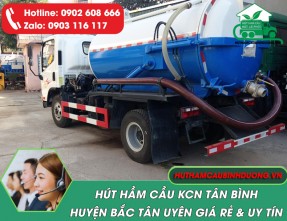 Dịch vụ hút hầm cầu KCN Tân Bình Bắc Tân Uyên ✅ [GIÁ RẺ - PHỤC VỤ 24/24]
