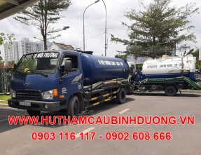 Nhận hút hầm cầu giá rẻ sạch sẽ nhanh chóng tại KCN Mỹ Phước 1