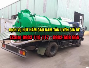 Chuyên hút hầm cầu, nạo vét hố ga giá rẻ uy tín, sạch sẽ tại Nam Tân Uyên