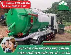 Dịch vụ hút hầm cầu phường Phú Chánh Tân Uyên giá rẻ, uy tín, cam kết sạch sẽ