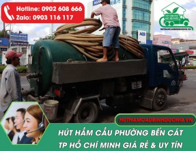 Hút Hầm Cầu Bến Cát Uy Tín, Nhanh Chóng, Giá Tốt, 24/24