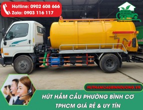 Hút hầm cầu phường Bình Cơ TPHCM – Nhanh chóng, sạch sẽ, giá hợp lý