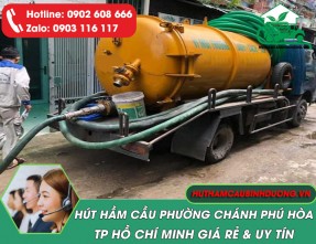 Hút Hầm Cầu Phường Chánh Phú Hòa – Nhanh Chóng, Sạch Sẽ, Uy Tín
