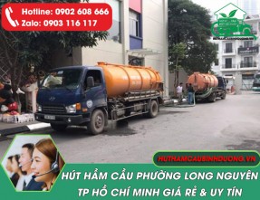 Hút Hầm Cầu Phường Long Nguyên – Nhanh, Sạch, Giá Tốt