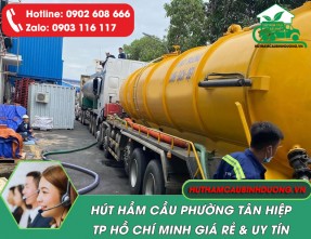Hút Hầm Cầu Phường Tân Hiệp TPHCM Giá Rẻ, Sạch Sẽ, Có Mặt 24/24