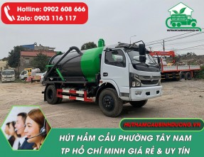 Hút Hầm Cầu Phường Tây Nam TPHCM Uy Tín – Không Đục Phá – Giá Rẻ