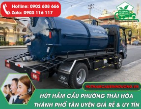 Nhận hút hầm cầu phường Thái Hòa Tân Uyên GIÁ RẺ - SẠCH TRIỆT ĐỂ - PHỤC VỤ 24/24