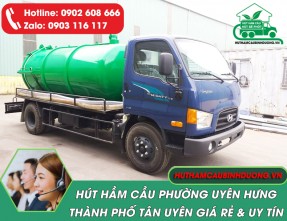 Hút Hầm Cầu Phường Uyên Hưng TP Tân Uyên Giá Rẻ【SẠCH 100%】