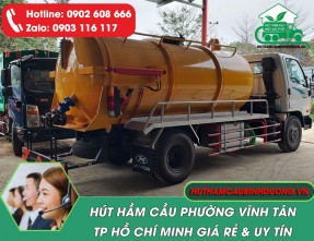 Hút Hầm Cầu Phường Vĩnh Tân Uy Tín, Giá Rẻ, Có Mặt Nhanh 24/24