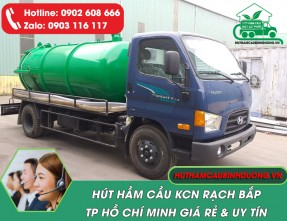 Hút Hầm Cầu KCN Rạch Bắp Giá Tốt – Không Mùi, Không Phát Sinh