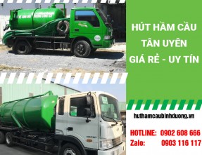 Dịch vụ hút hầm cầu Tân Uyên giá rẻ ✓ Uy tín và chuyên nghiệp