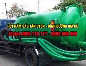 Dịch vụ hút hầm cầu tại Tân Uyên không đục phá với giá cạnh tranh nhất