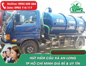 Hút Hầm Cầu An Long TP.HCM – Không Đục Phá, Giá Ưu Đãi, 24/24
