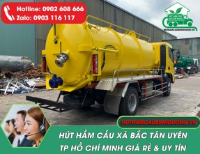 Hút Hầm Cầu Xã Bắc Tân Uyên TPHCM Nhanh – Sạch – Giá Tốt