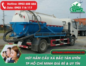 Hút Hầm Cầu Xã Bắc Tân Uyên Giá Rẻ, Có Mặt Nhanh, Phục Vụ 24/7