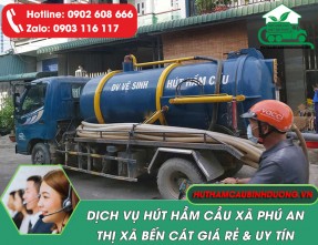 Hút Hầm Cầu Tại xã Phú An - Bến Cát Nhanh Chóng【Giá Rẻ】