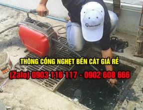 Thông cống nghẹt Bến Cát uy tín giá rẻ - Không đục phá, cam kết sạch sẽ