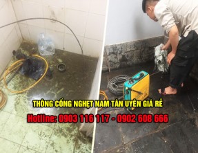 Dịch vụ thông cống nghẹt Nam Tân Uyên uy tín giá rẻ cam kết sạch sẽ