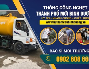 Dịch vụ thông cầu cống nghẹt TP Mới Bình Dương ✅ [GIÁ RẺ] & [SẠCH SẼ 100%]