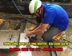 Dịch vụ thông tắc cống nghẹt xã Long Nguyên - Bàu Bàng uy tín với giá tốt nhất